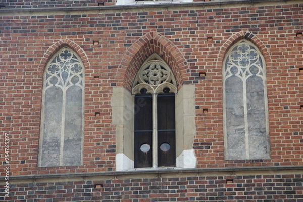 Obraz window in church castle