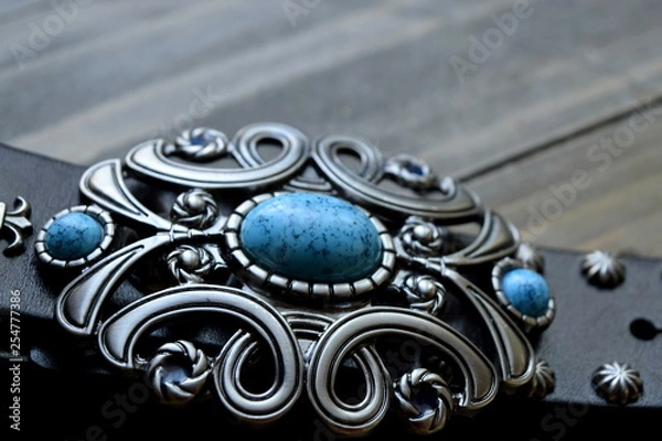 Obraz バックル　ターコイズ