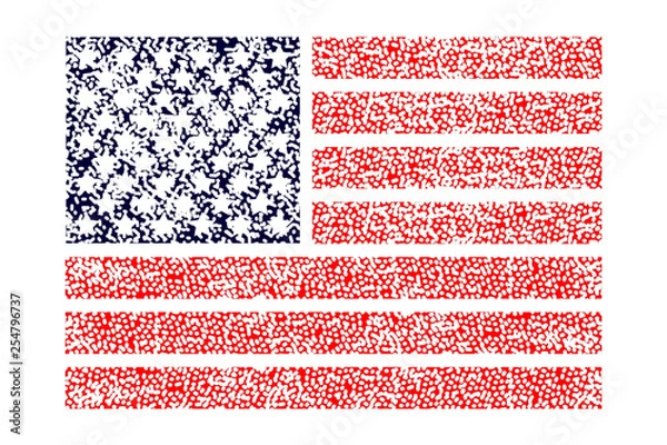 Obraz American US Flag Abstract