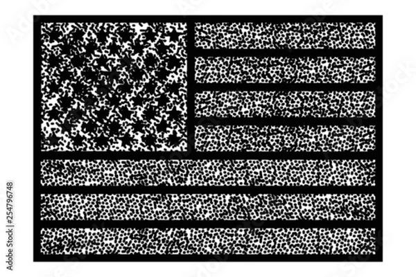 Obraz American US Flag Abstract