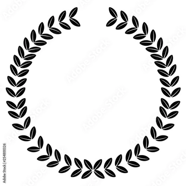 Fototapeta Isolated laurel wreath icon. Vector illustration design