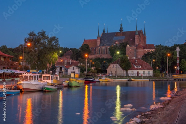 Obraz Marina in Frombork at summer, Warminsko-Mazurskie, Poland