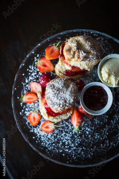 Obraz Jam and cream scones