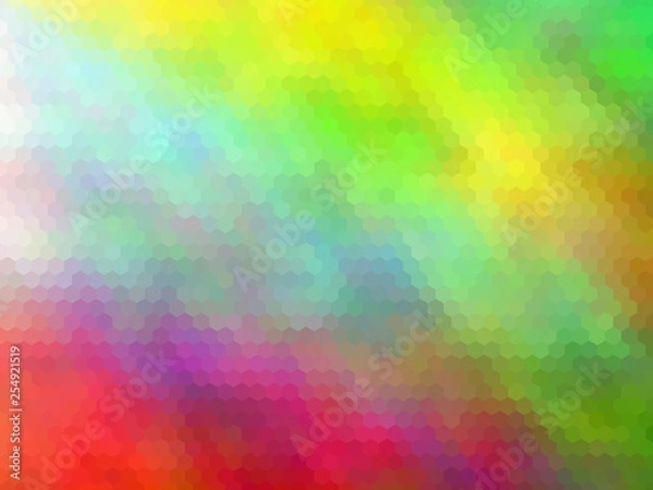 Obraz New multicolor background. Abstract illustration. Hexagonally pixeled