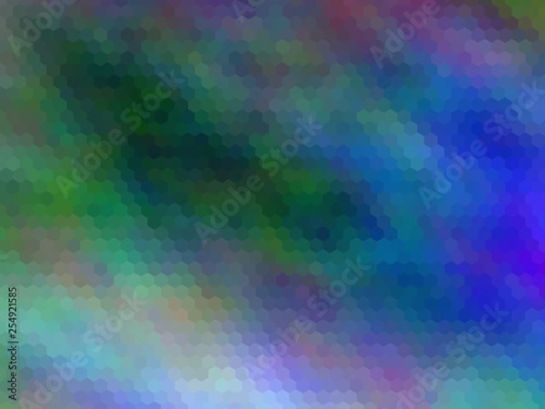 Obraz New multicolor background. Abstract illustration. Hexagonally pixeled