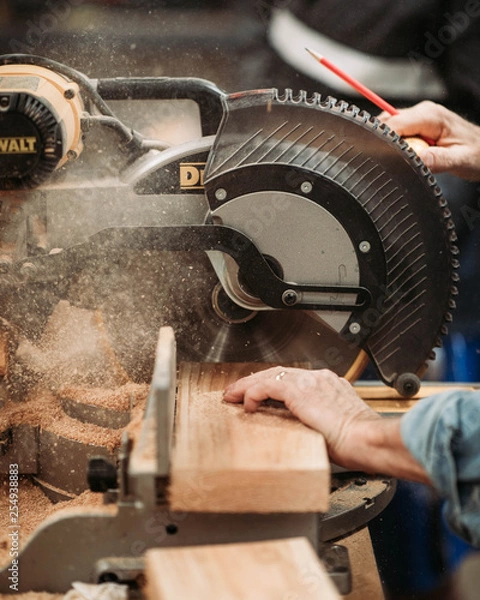 Obraz Woodwork in a Workshop