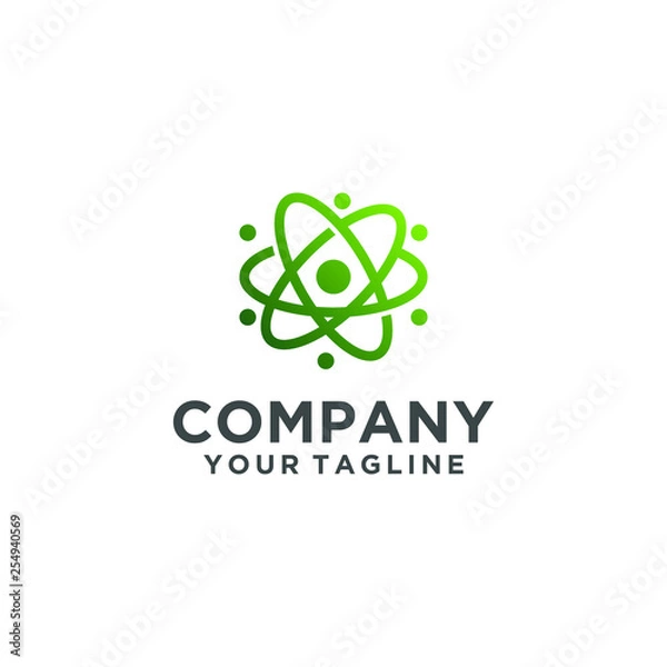 Fototapeta technology, atom, icon, vector, science, molecule, symbol, design, abstract, research, illustration, element, chemistry, logo, concept, shape, molecular, sign, biology, physics, scientific, proton, nu