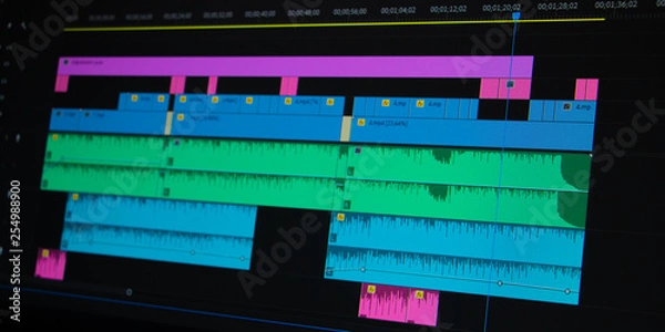 Fototapeta video time line