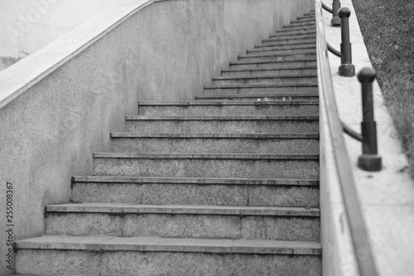 Obraz Granite stairs steps background. Construction detail