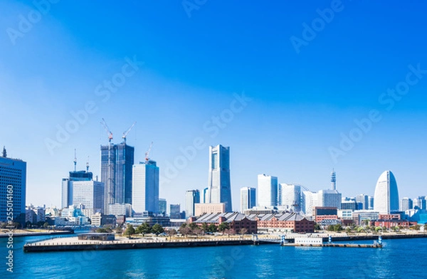 Obraz 横浜　みなとみらい21　全景