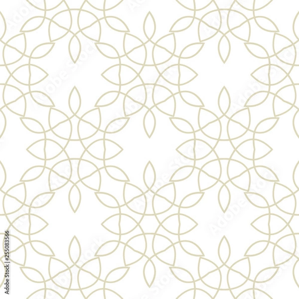 Fototapeta Abstract seamless background. Olive green print on white