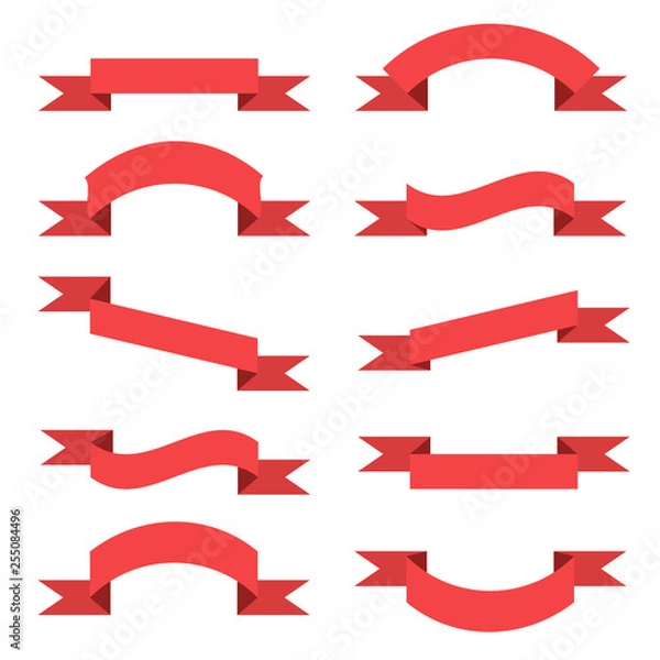 Fototapeta Banner red color Vector illustration