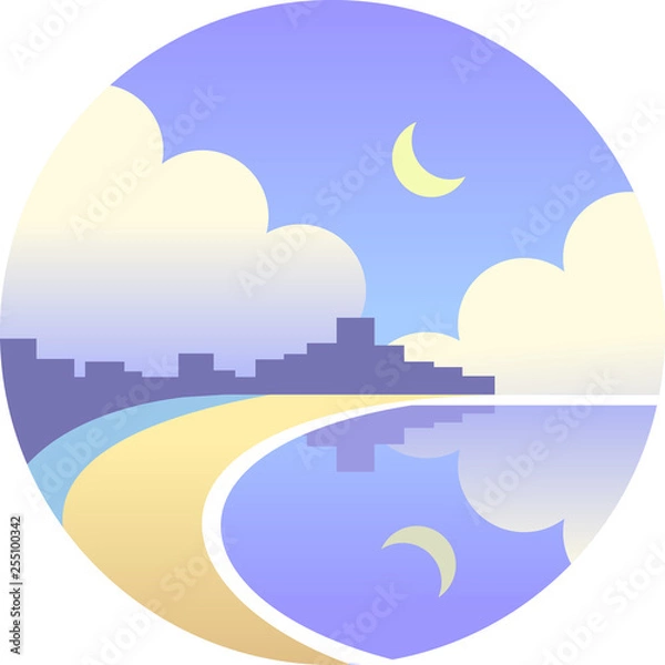 Obraz Bondi beach gradient illustration