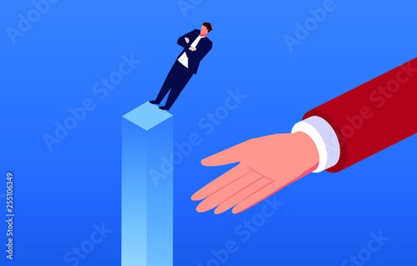 Obraz Businessman's mutual trust