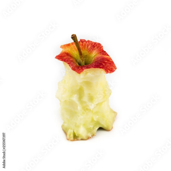Fototapeta apfel Strunk Freisteller