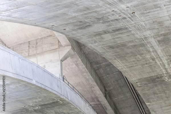Fototapeta tall highway bridge infrastructure concrete jungle