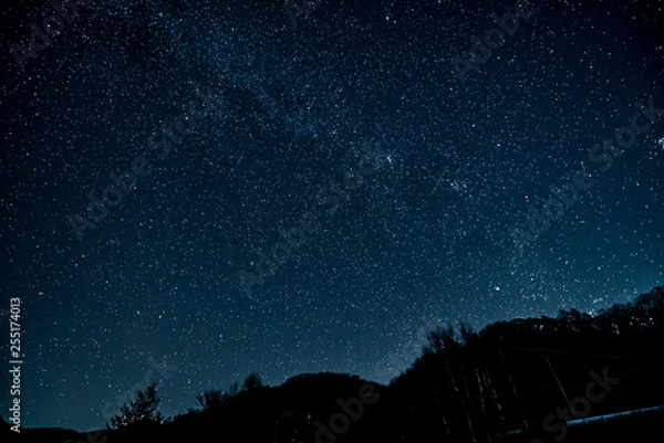 Obraz 山梨　乙女湖の星空