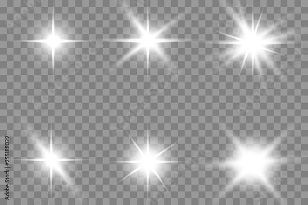 Fototapeta Glow light effect. Star burst with sparkles.Sun. 
