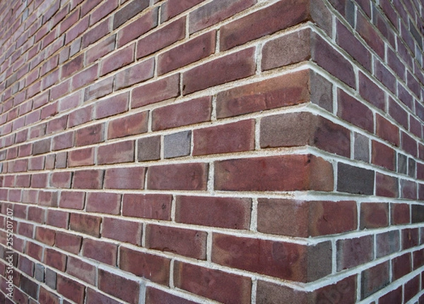 Obraz red brick wall background