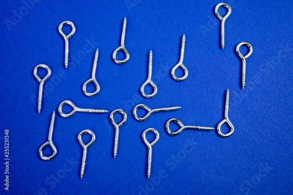 Fototapeta wild pattern with hooks and screws