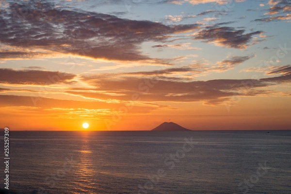 Obraz Abendsonne neben Stromboli