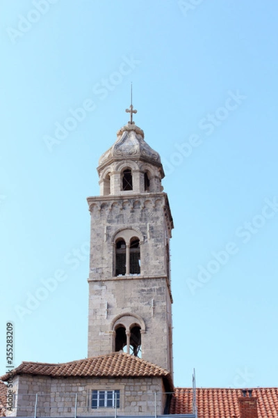 Fototapeta ドブロブニク　ドミニコ会修道院の鐘楼　