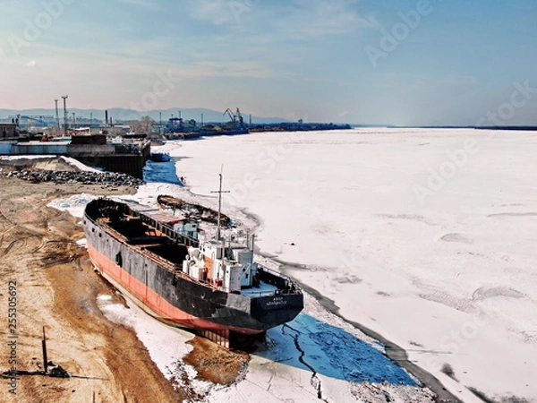 Obraz ship in the port