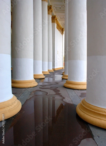 Fototapeta Columns and visual rhythm