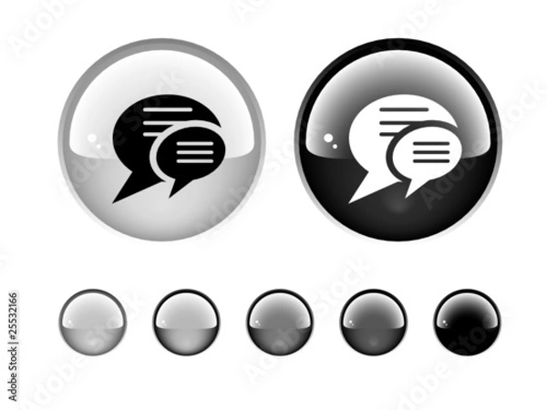 Fototapeta Buttons for web. Vector.