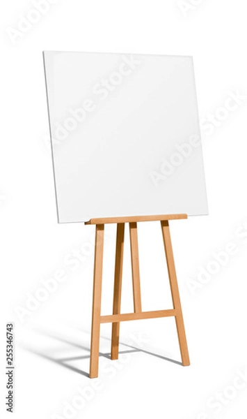 Obraz wooden easel with canvas