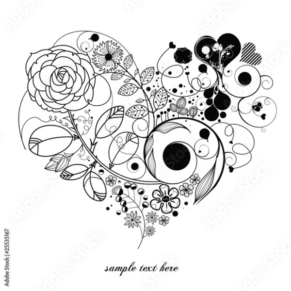 Obraz vintage flower-love