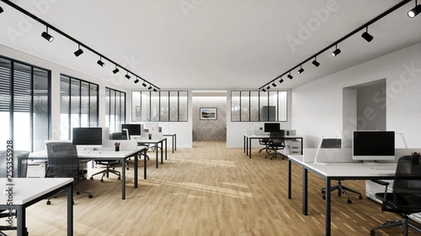 Fototapeta bureaux d'entreprise scène 3d 01