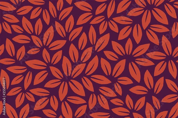 Obraz Autumn Leaves Pattern. Endless Background. Seamless