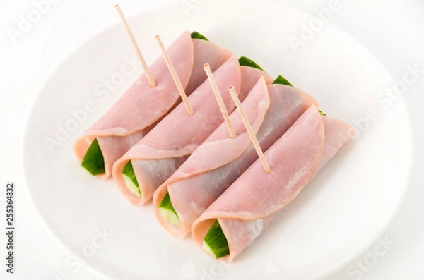 Obraz キュウリのハム巻き