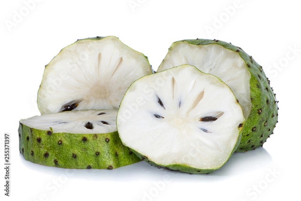 Obraz Soursop fruits isolated on white background