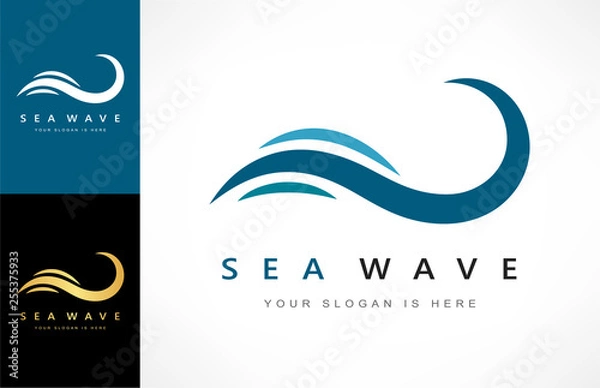 Obraz Wave logo vector