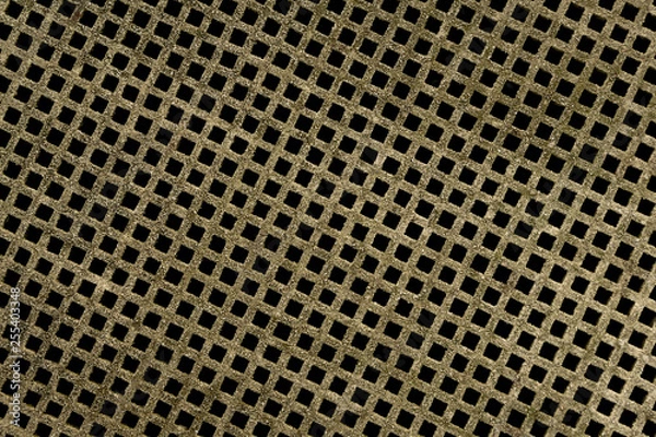 Obraz rustic metal grid background