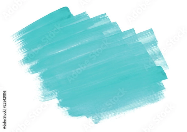 Fototapeta blue watercolor abstract background.Wet pattern on the paper.Template for business cards writing.Handcrafted design background