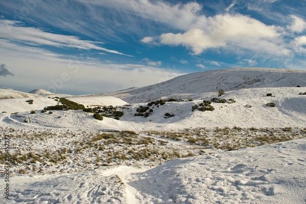 Obraz pentland hills in winter