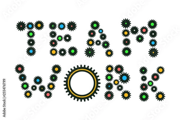 Obraz Teamwork made from Gears
