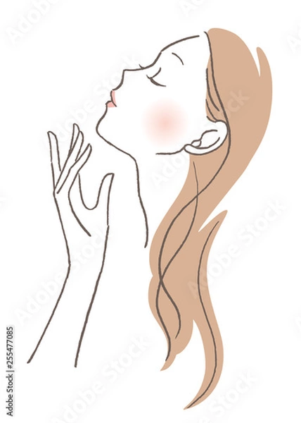 Fototapeta 女性　横顔