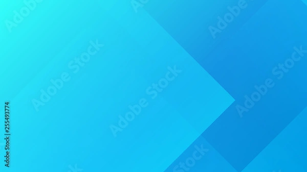 Fototapeta Glow gradient abstract polygon pattern on blue background.