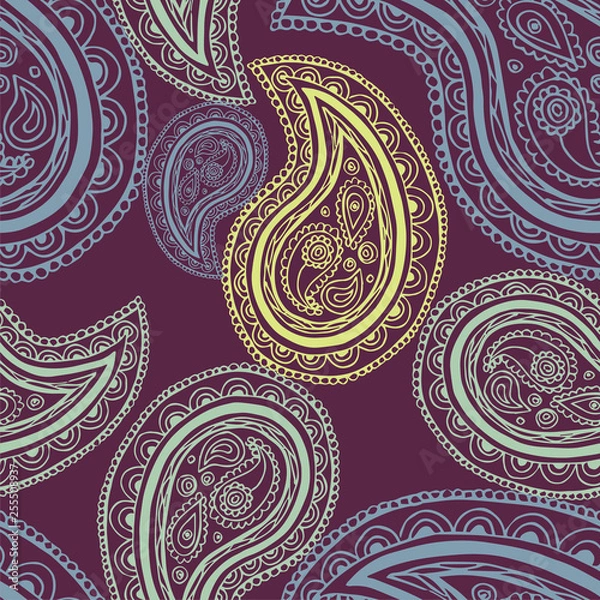 Obraz Retro floral seamless background