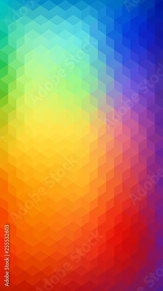 Fototapeta Multicolored abstract background, mosaic tiles concept, vector illustration.