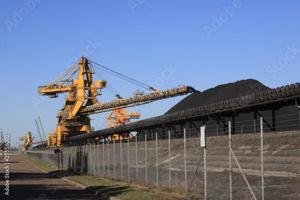Fototapeta Coal Conveyor Belt