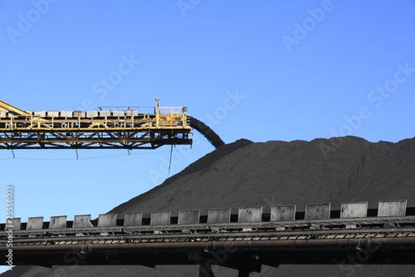 Fototapeta Coal Conveyor Belt
