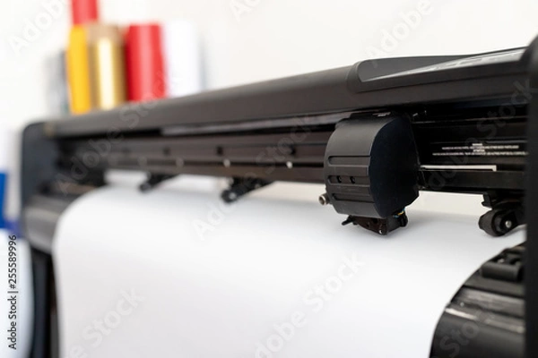 Fototapeta Vinyl cutter plotter machine head