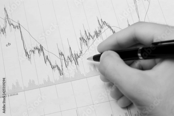 Obraz candle stick chart