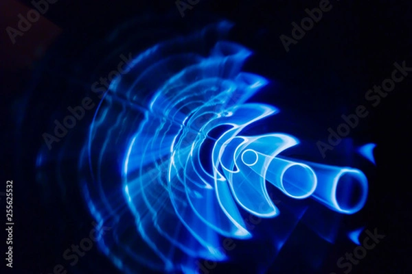 Obraz Sound waves in the dark