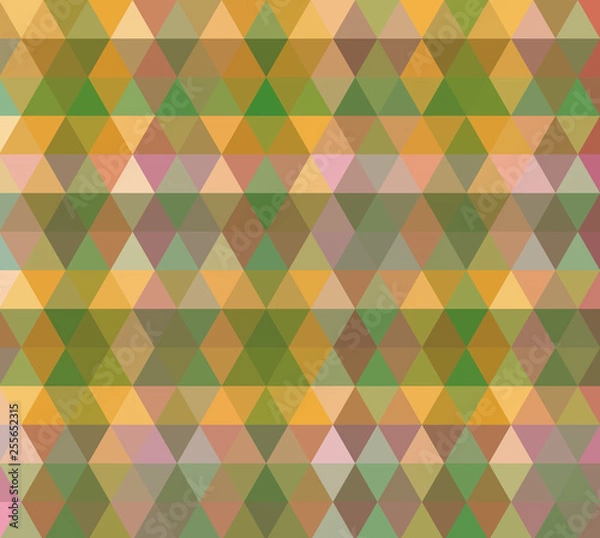 Fototapeta Light Green, Yellow vector abstract textured polygonal background. Blurry triangle design.